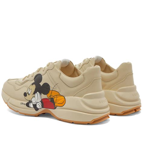 gucci sneaker mickey mouse|Gucci rhyton sneakers Mickey Mouse.